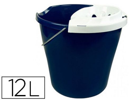Balde de esfregona com espremedor 12 l , Branca , 79962 , 8431250505533